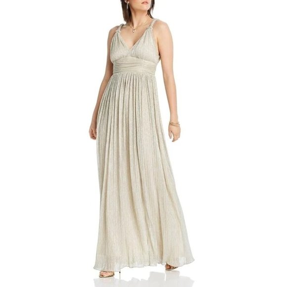 LINI Katherine Metallic Textured Evening Formal Maxi Dress NWT - Picture 7 of 7